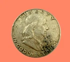 1963 Franklin Half Dollar 90% silver