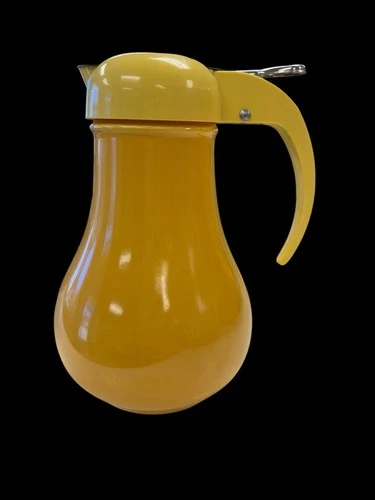 Vintage Fiesta Yellow Syrup Dispenser Fiestaware