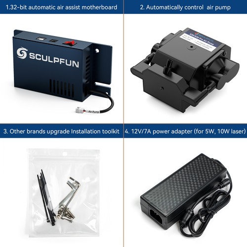 SCULPFUN S9/S10 Automatic Assist Kit with 30min/Min Automatic Pump J8C5 - Picture 4 of 11