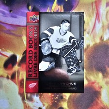 2023 Upper Deck Tim Hortons Legends Hockey Terry Sawchuk Record Books RB-4