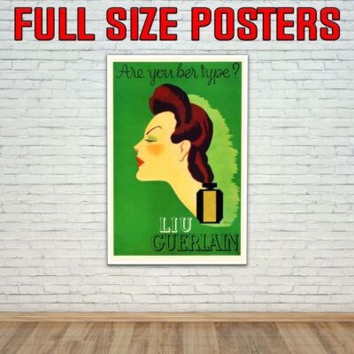 Liu Guerlain Vintage Werbeplakat bis 36 Zoll