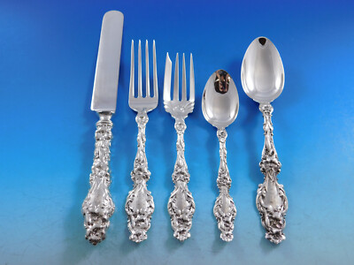 Lily by Whiting Sterling Silver Flatware Set for 12 Service 60 