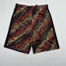 DSG Boys Youth Basketball Shorts Size Large Printed Red Black Mesh