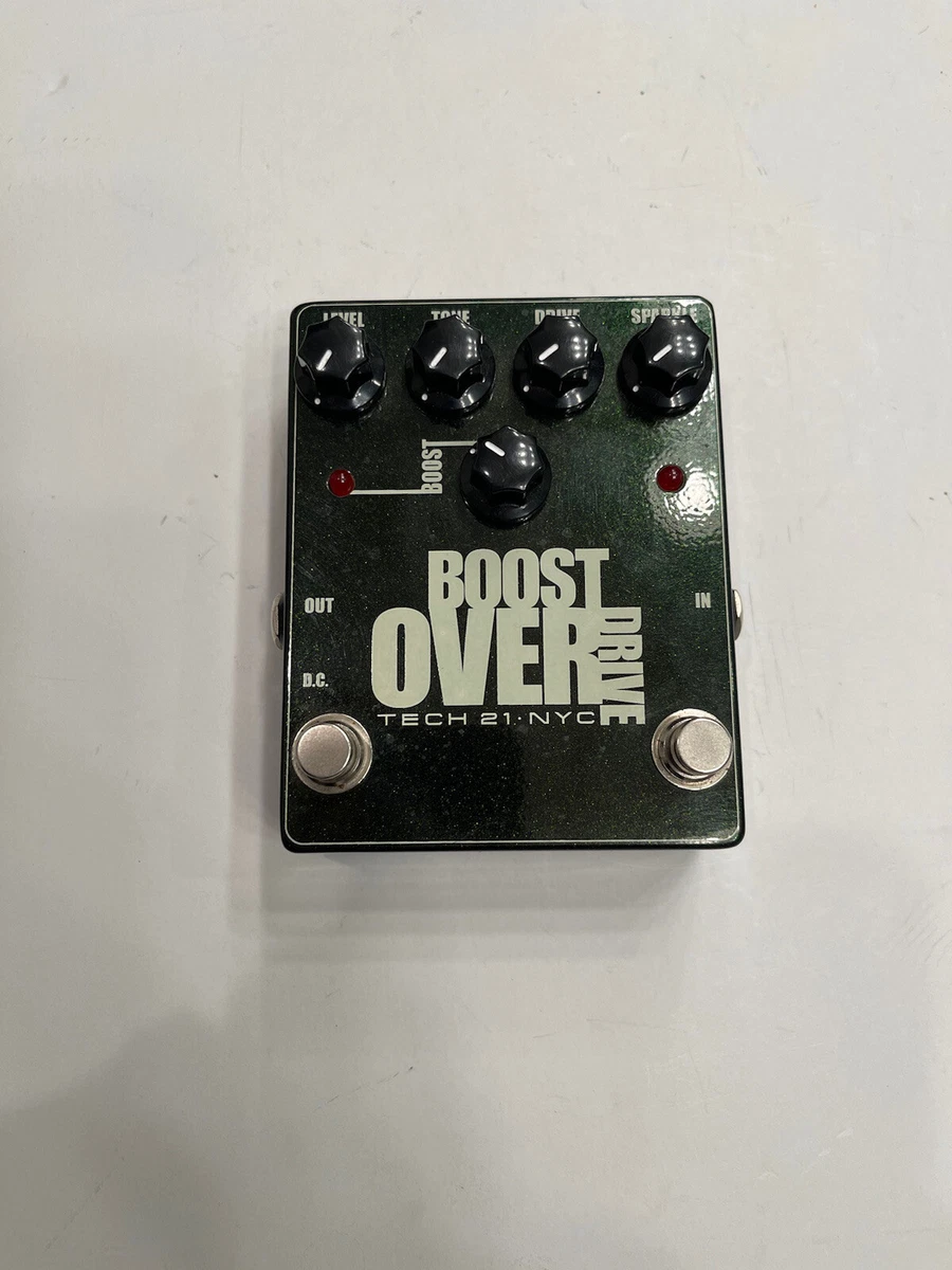 Tech 21 NYC Boost Overdrive Analog Distortion Booster Guitar Effect Pedal