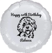 Cockapoo Cavapoo Personalised Birthday Balloon Decoration Any Occasion Dog