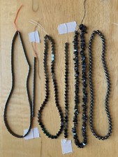 Assorted Sizes Stars Round Chip  Tube Natural Stone Hematite Bead Lot Strands
