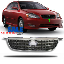 For 2005-2008 Toyota Corolla Chrome Shell With Dark Gray Grille Insert Assembly For 2005-2008 Toyota Corolla Chrome Shell With Dark Gray Grille Insert Assembly