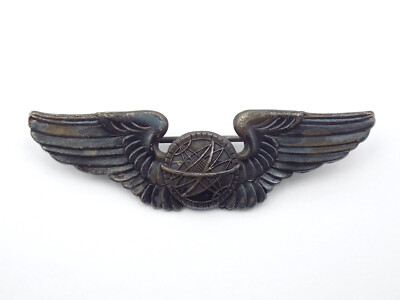 Original WWII US Army Air Force Navigator Sterling 2" Wings | eBay