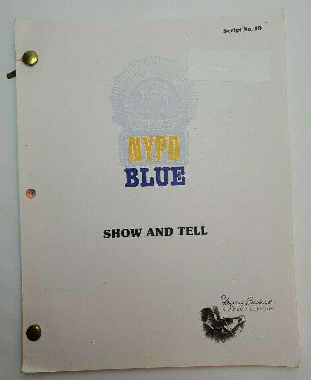 NYPD BLUE / Matt Olmstead 1998 TV Script, James McDaniel 
