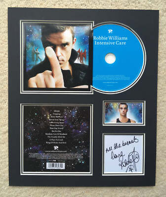 ROBBIE WILLIAMS - Signed Autographed - INTENSIVE CARE - Album Display
