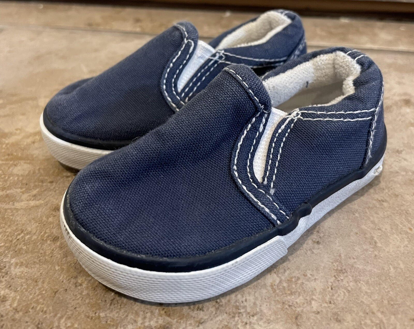 Polo Ralph Lauren Pony Sneakers Slip On Blu Bambino Taglia 2
