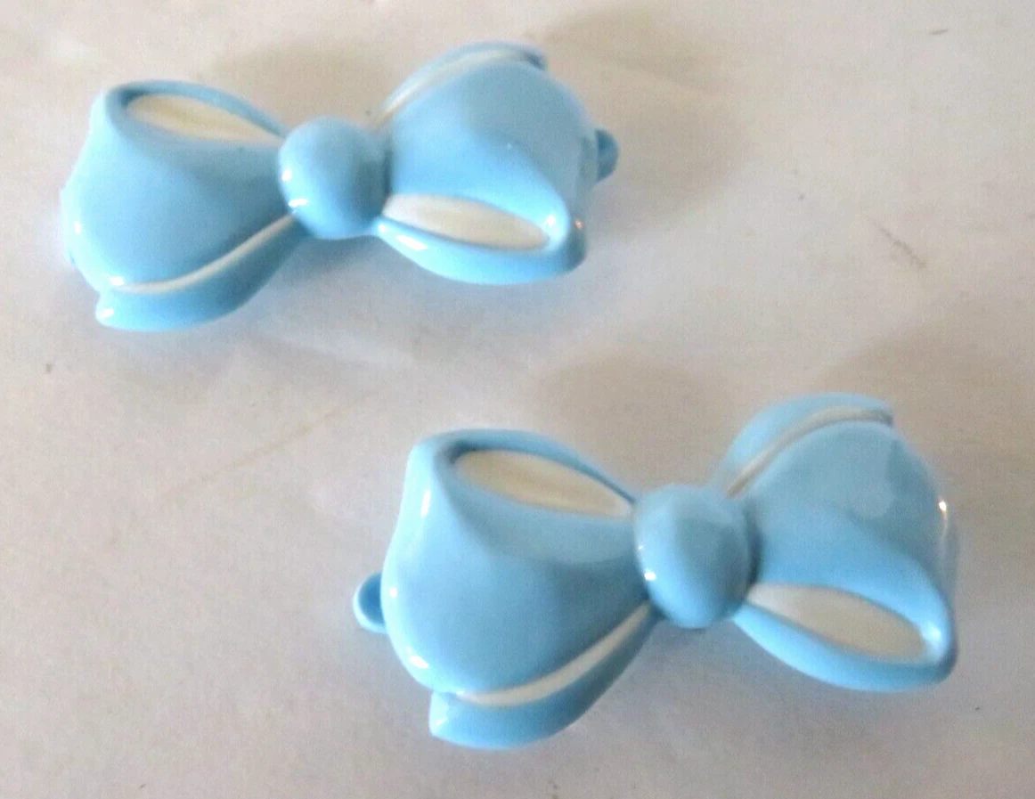 Mini Bow Snap Clips - Baby Blue – ban.do