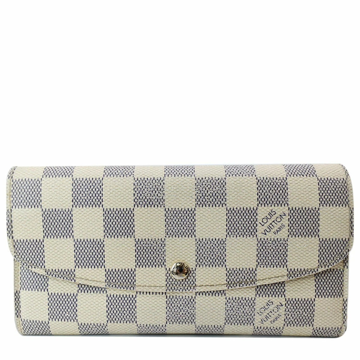 LOUIS VUITTON Emilie Damier Azur Wallet White - 10% OFF