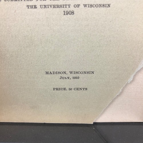 Bulletin of the University of Wisconsin 1907 1908 Amelia Ford & George Sellery - Picture 8 of 20