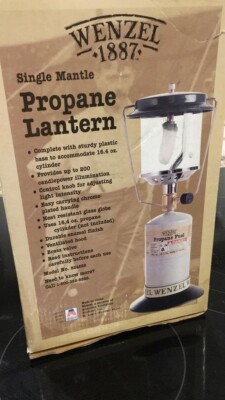 WENZEL Lantern Mantle Light Family Hiking Glamping Camping Propane USA Coleman