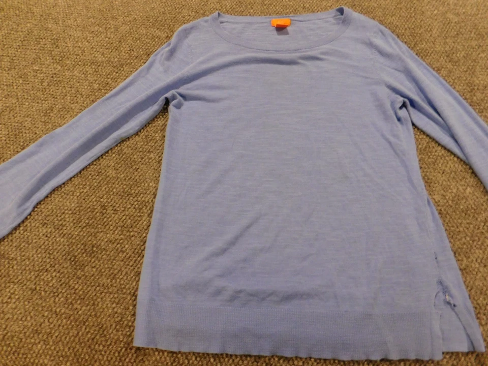 Blusa Joe Fresh Mujer Grande Púrpura Floral Pullover Elástico Foto 3 de 4