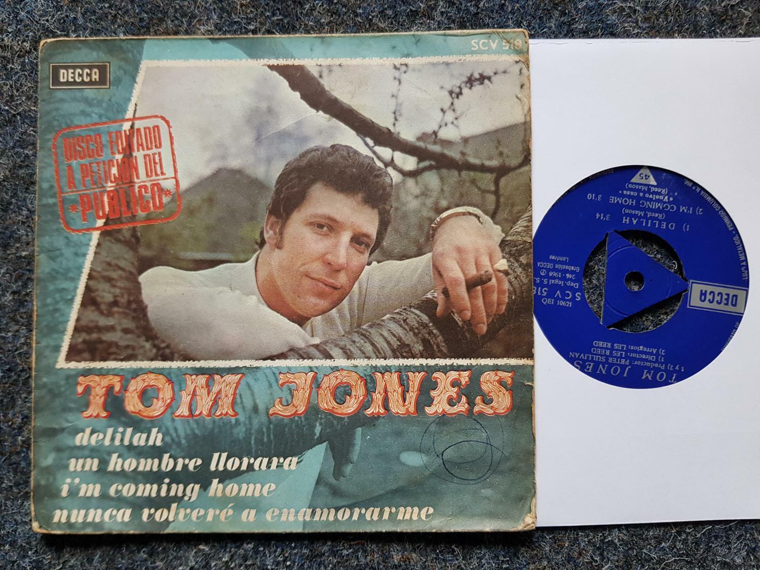 7"" EP Single Vinyl Tom Jones - Delilah/ I'll never fall in love again SPAIN