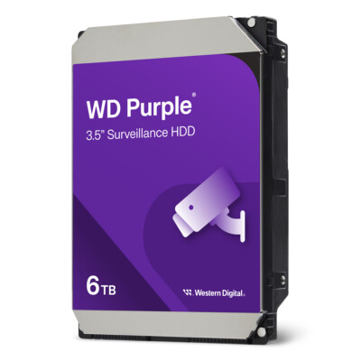 Western Digital WD Purple 6TB 3.5 Zoll SATA 256MB Interne Surveillance Festplatt