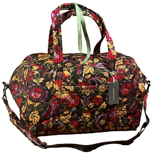 Vera Bradley- Miramar Cotton Weekender Midnight Garden- Paisley Pattern NWT🥰🥀
