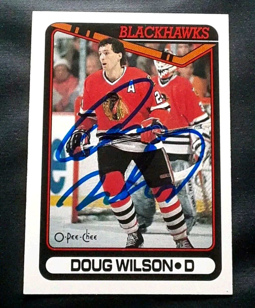 DOUG WILSON CHICAGO BLACKHAWKS HOF LEGEND AUTOGRAPHED SIGNED