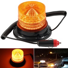 UK LED Warning Strobe Amber Flashing Beacon Magnetic Car Roof Recovery Light Bar