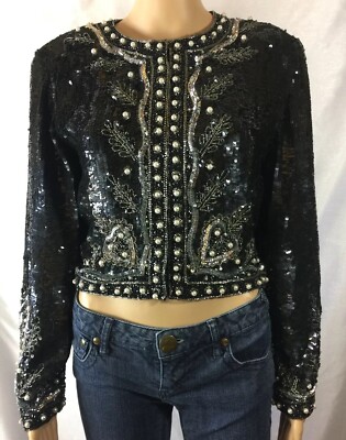 silver beaded jacket