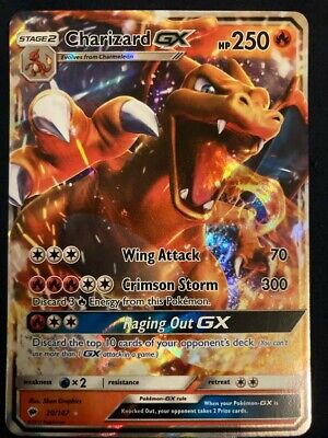 Pokemon card: Charizard GX STAGE 2, 20/147, HP 250 (Illus Pokemon card: Charizard GX STAGE 2, 20/147, HP 250 (Illus