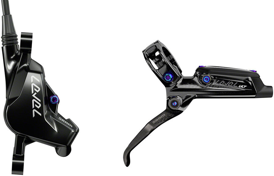 Дисковый тормоз и рычаг SRAM Level Ultimate - Передний, гидравлический, для крепления на стойке, Черный