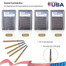 Dental Endodontic Tungsten Carbide Burs FG Endo-Z 21 23 25mm Trimming Finishing
