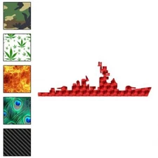 Ship Navy Patrol Destroyer, Vinyl Decal Sticker, 40 Patterns & 3 Sizes, #3034
