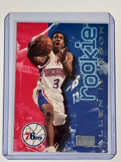 Allen Iverson 76ers 1996-97 SkyBox Premium Rookie #216 (RC)