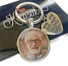 Always in my Heart Personalised Photo Keyring Memorial Funeral Memory Gift