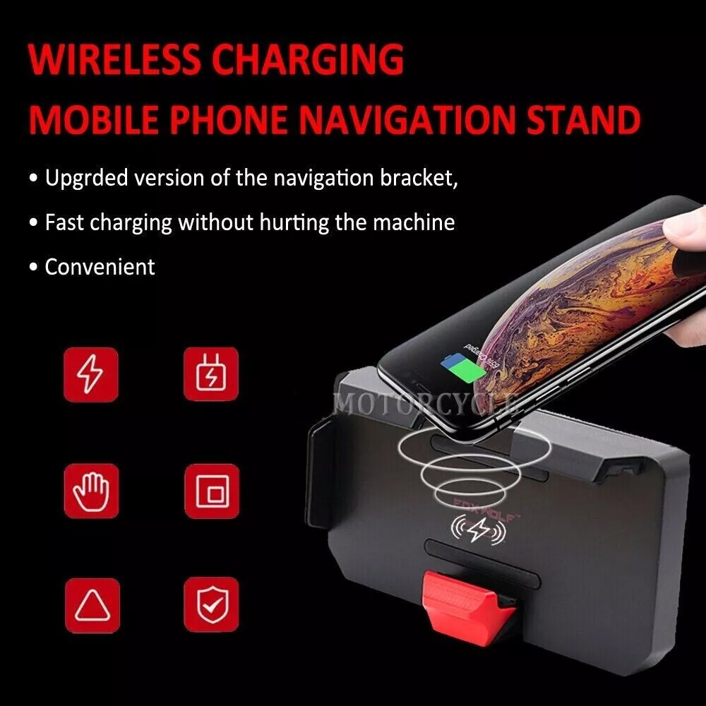 Porta Cellulare Moto Bmw Staffa Navigazione BMW R1250GS ADV - Supporto Telefono Con Ricarica Wireless Per Moto Supporto Telefono Bmw Gs - Foto 6