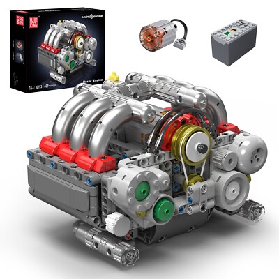 Mould King 10193 Drive Boxer Engine Motor Zylinder Klemmbausteine Spielzeug