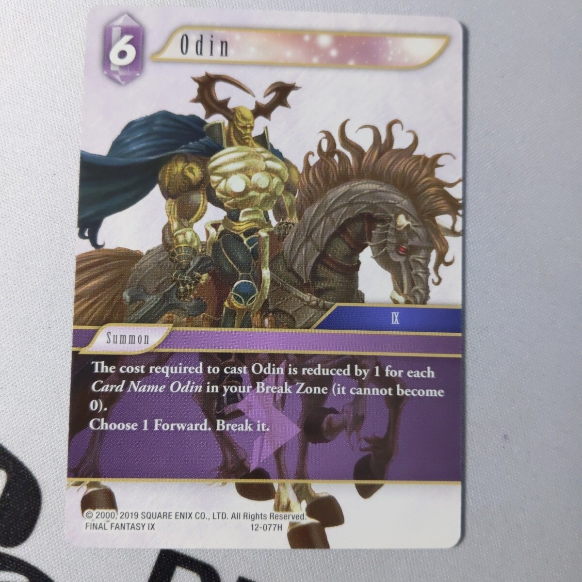 Final Fantasy TCG Opus XII Crystal Awakening Odin 12-077H | eBay