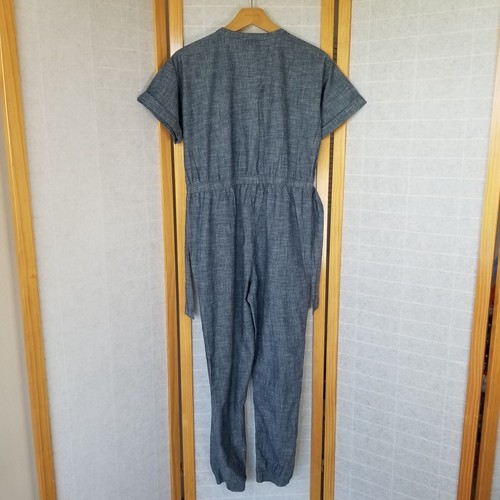 Brandon Maxwell X Walmart Jumpsuit Free Assembly Chambray Belted Jogger Girls XL - Picture 5 of 7