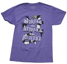 Beetlejuice New Adult T-Shirt - Triple Name Drop Snake
