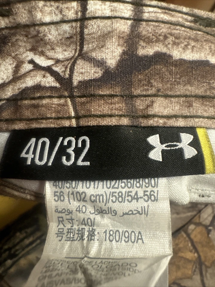 Under Armour UA Hunting Realtree  Xtra Camo Cargo Field Pants 1238327 SZ 40 / 32 - Image 2 of 4