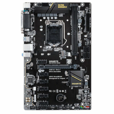 Gigabyte GA-H110-D3A 6 GPU Motherboard Etherum Mining  ETH BTC LGA 1151 H110 D3A