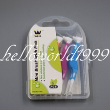 8 Pieces Dental Oral Care Plastic Interdental Brush Tooth Pick Healthy 0.7mm