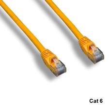 Kentek Yellow 75ft Cat6 UTP Patch Cord 24AWG 550MHz RJ45 Router Network Internet