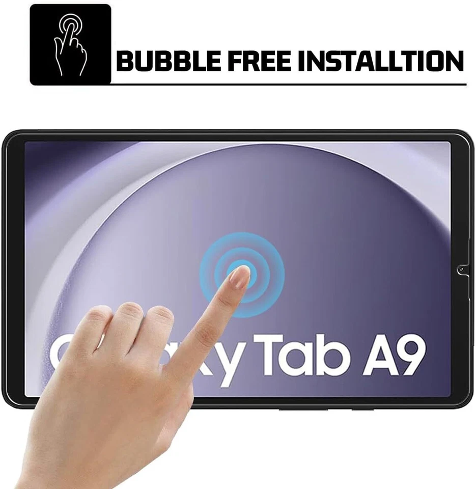 2Pcs Tempered Glass Screen Protector Cover Samsung Galaxy Tab A9 A9+ A8 A7 Lite - Image 2 of 4