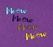 MEOW CAT die cuts scrapbook cards