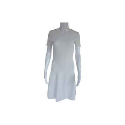 Hugo Boss Cream White Knitted Short Sleeve Work/Office Dress | eBay
