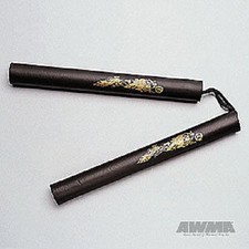 6 Black Practice Foam Nunchaku Nunchucks Lot