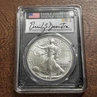 2021 Silver Eagle Type 2 - PCGS MS 70 - First Production - Emily Damstra Signed