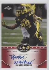 2015 Leaf US Army All-American Bowl Red 1/1 D'Andre Walker #BA-DW1 Auto 0b2