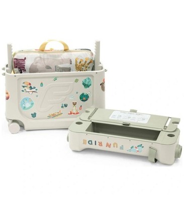 STOKKE JetKids BedBox Koffer Kindertrolley Sea Green Reise Matratze Kinder Neu 