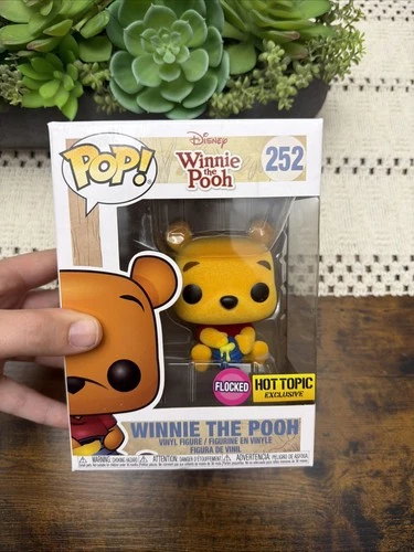 Funko Pop! Vinyl: Winnie The Pooh #252 Disney Flocked Hot Topic Exclusive