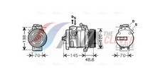 AVA Clever Choice Kompressor Klimaanlage BWAK345 für FORD TRANSIT TDCi RWD BMW